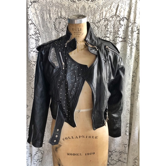 Vintage leather jacket. - Picture 2 of 4